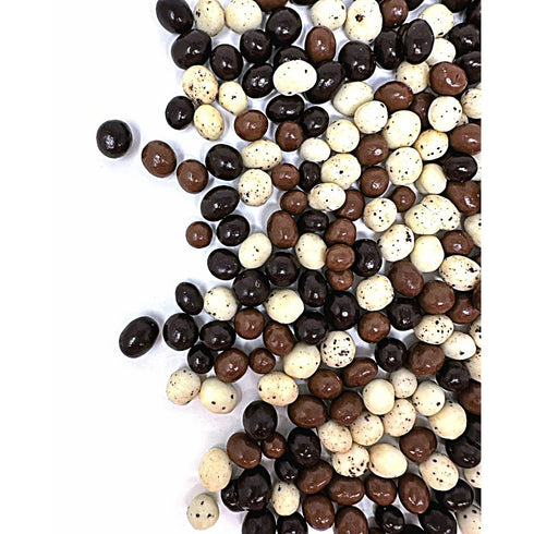 1 SweetGourmet Chocolate Covered Espresso Beans Blend | White Milk Dark Chocolate | Pound