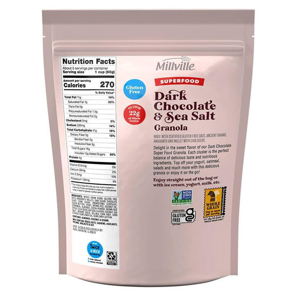 Simply Nature oats-set 2 Dark chocolate and sea salt superfoods granola gluten free