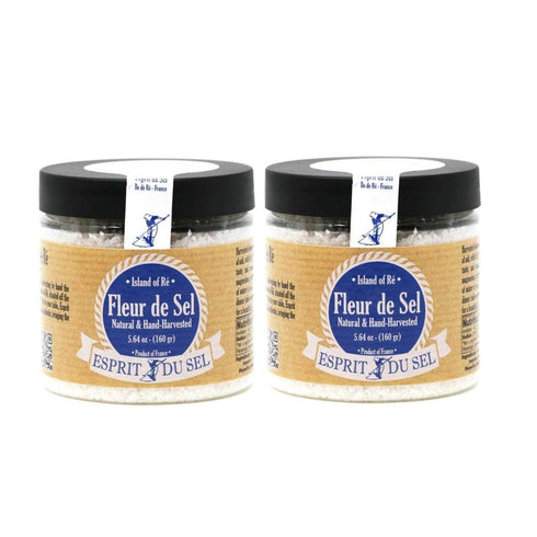 Esprit Du Sel - Fleur de Sel 2 Pack (Two 5.64 oz Jars) - All
