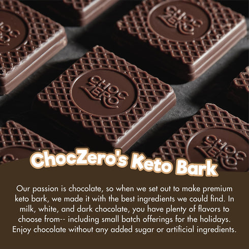 (4 Count, 3.2oz ChocZero Dark Chocolate Almond Bark with Sea Salt, Sugar Free, Vegan, Low Carb, High Fiber, Keto