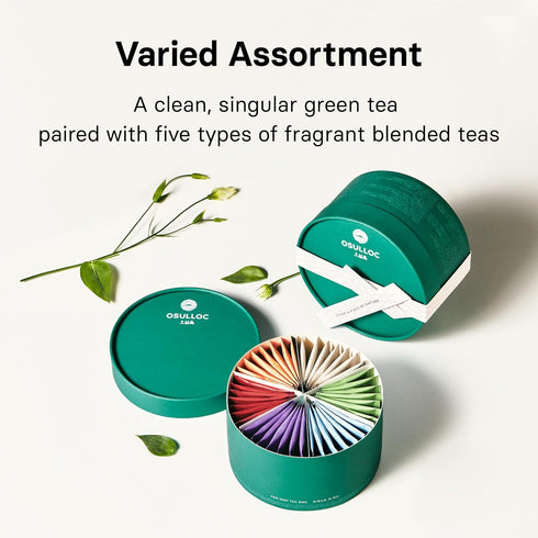 (36 Count, 6 6ea,) 6 OSULLOC For:rest Tea Box Types x Exquisite & Unique Gift idea For Tea Lover, Variety Gift Box