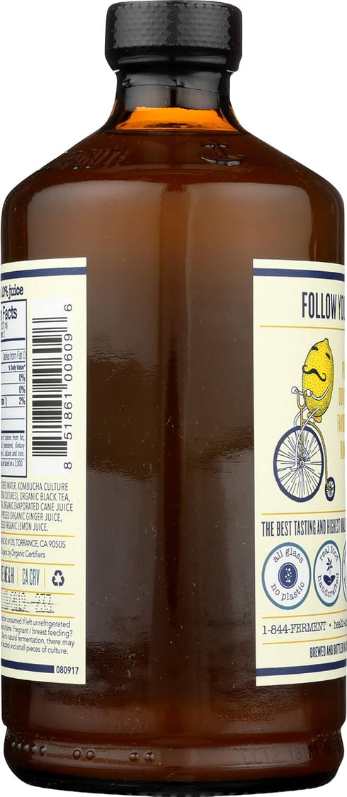 16 Oz Health Ade, Kombucha Ginger Lemon Organic, Fl