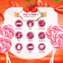 32 Counts Pink Swirl Lollipops, Princess Candy Individually Wrapped Suckers, Strawberry Flavor Suckers for Wedding