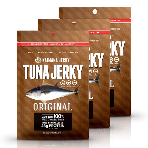Kaimana Wild-Caught Ahi Tuna Jerky - Original | Rich in Omega-3s &