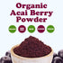 8 Food to Live Organic Freeze-Dried Acai Berry Powder, Ounces - Non-GMO, Kosher, Raw, Vegan, Unsweetened, Unsulfured