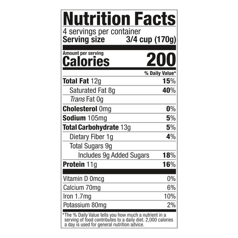 24 Oz siggi's Plant-Based Coconut Blend, Vanilla Dairy Free Snack, More Protein Than Sugar, Blue