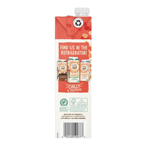 Planet Oat 32 Oz (Pack 6) Oatmilk Without Lactose or Dairy NonGMO, Original, Fl
