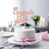 Rose Gold Glitter Congrats RN 2025 Cake Topper, 2025 Graduation Party Decoration