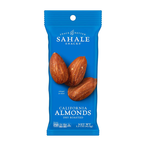 Sahale Snacks California Dry Roasted Almonds, 1.5 oz Grab & Go Bags