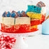 Set 3-Pack 7-Oz. Sanding Sugar Patriotic Collection, of Bottles (Blue, Red, and White)