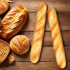 2 Pack 13.58In UKCOCO Artificial French Baguette Faux Bread Loaves for Kitchen Decoration Photography Props Bakery