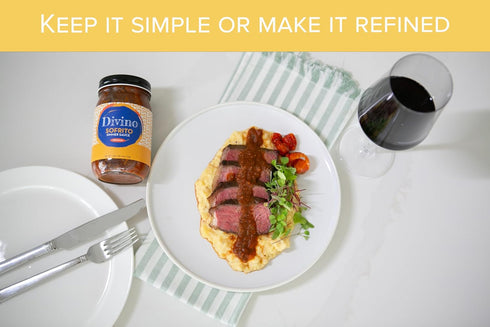 Divino Simmer Foods Sofrito Sauce Latin Cooking Sauce & Marinade for Chicken, Rice & Meal Prep Easy Dinner in Minutes