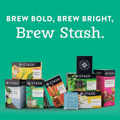 6 Pack, 6 18-20 Stash Tea Soothing Herbal Tea Flavor Variety Boxes With Tea Bags Each
