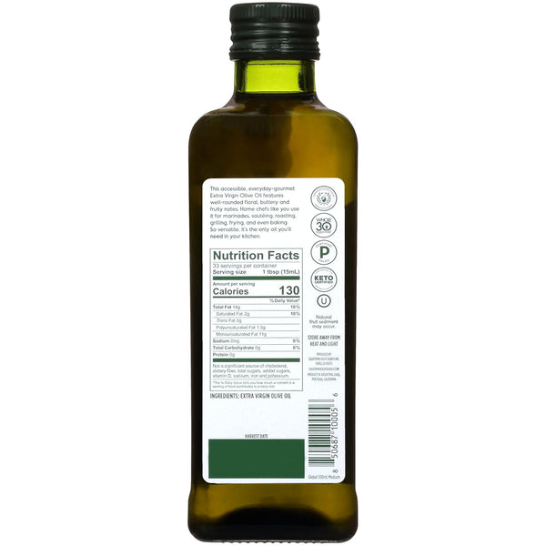 Globa 16.9 oz (Pack 2) California Olive Ranch l Blend Medium Extra Virgin Olive Oil, fl
