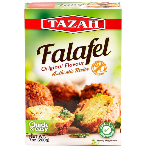 Tazah Falafel Mix, 7oz (200g), Delicious Vegetarian Crunch Patties Powder Mix