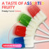 Summer, 70 Pack Fresh Finest Popsicle Shaped Ice Cream Lollipops - Individually Wrapped Suckers, Multicolor Lollipops