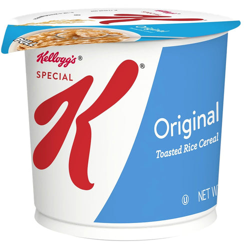 12 Count (Pack 2, 7.5 oz Kellogg's Special K, Breakfast Cereal in a Cup, Original, Bulk Size, of Trays)