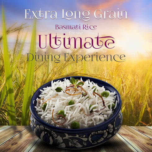 10 Lbs Shahzada Supreme Basmati Rice Extra Long Grain, Non-Sticky, Non GMO, Vegan, Gluten Free, No Cholesterol, Low