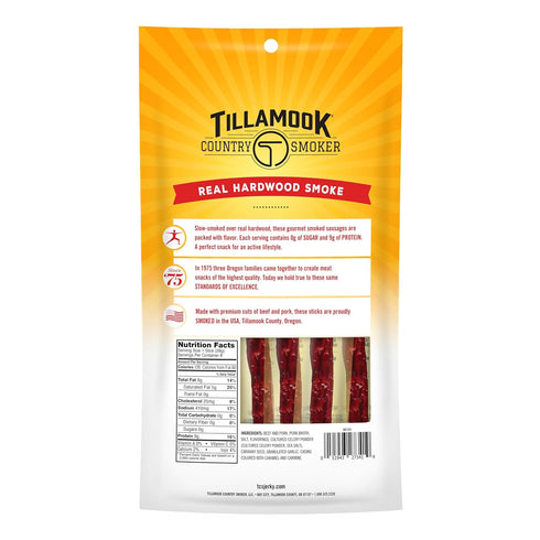 Country 8 Pack Tillamook Smoker Keto Friendly Zero Sugar Smoked Sausages, Original