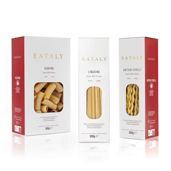 Eataly Dinner for Two Pasta Bundle Pack- Linguini, Antichi Fusilli & Rigatoni