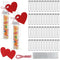 Yunsailing 48 Set Heart Candy Tubes 5.9 Inch Wedding Candy Container with