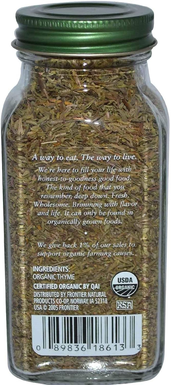 Simply Organic Whole Thyme Leaf, Certified Organic | 0.78 oz | Pack of 4