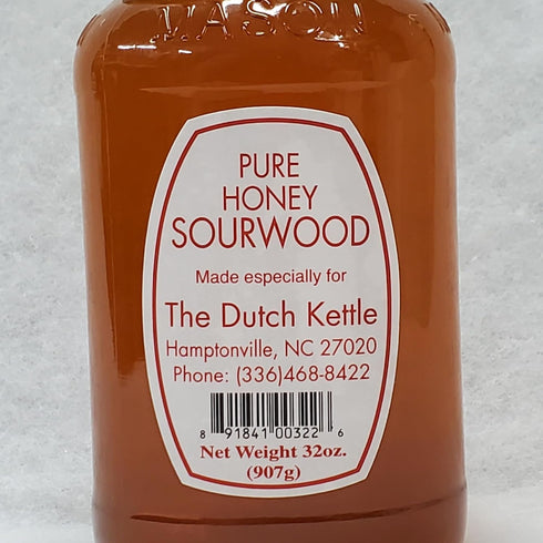 Dogwood Boutique DB 32 Oz. Sourwood Honey for The Dutch Kettle With Plastic Honey Bear Bottle