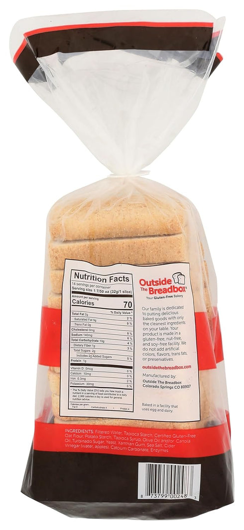 Outside The Breadbox Frozen, 18 , Bread Imagine Egg Free Oat Gluten Free, Ounce