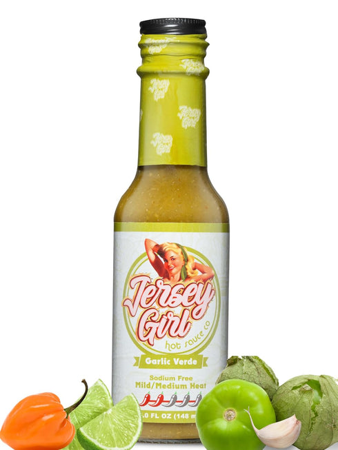 Jersey Girl Hot Sauce - Garlic Verde - No Added Salt -