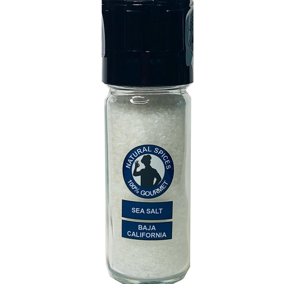 100% Gourmet Baja California Sea Salt Grinder (6 oz) Pacific Ocean Mineral