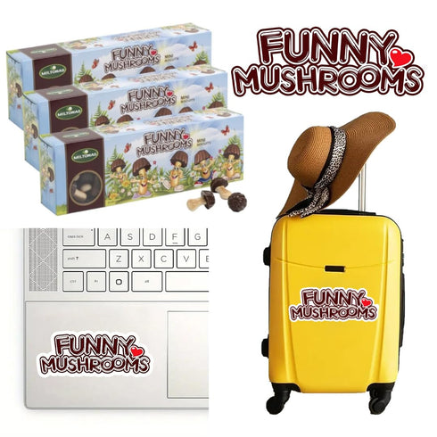Miltonas 3 Pack (150g Mini Mushroom Shaped Chocolate Cookies - Funny Chocolate Mushrooms with Crunchy Bite-Sized Pieces