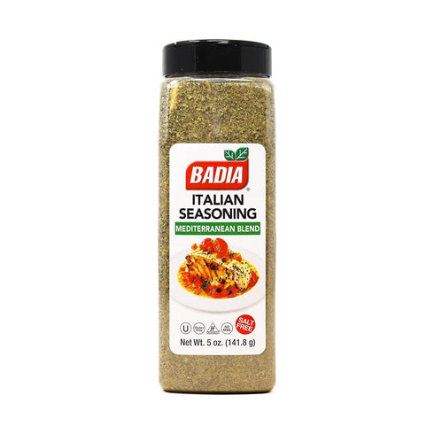 5 oz Badia Italian Seasoning, Mediterranean Blend, Classic Mix of Herbs for Pasta, Sauces, Pizza & Roasted Vegetables