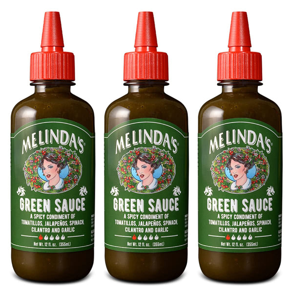 Melindas Green Sauce - Gourmet Mild Chile Verde Hot Sauce Made With