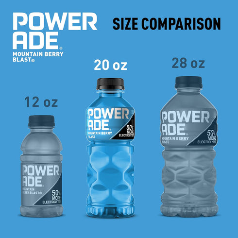 20 oz, 8 Pack POWERADE Mountain Berry Blast, fl