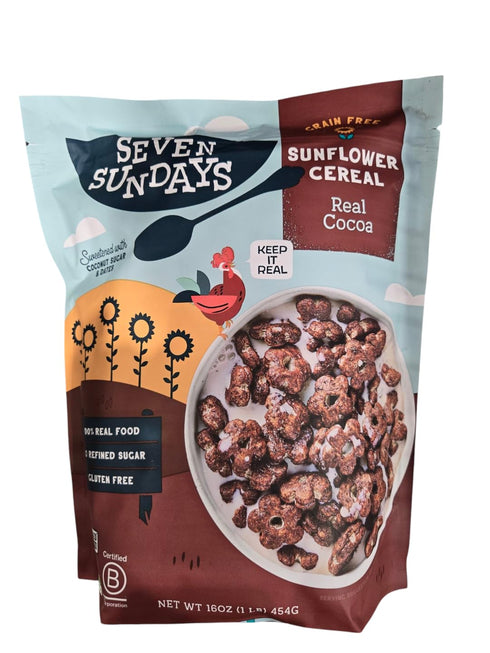 Generic Seven Sundays Sunflower Cereal, 16 oz. bag, Real Cocoa, gluten free, non-gmo,