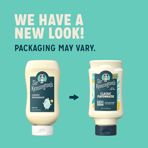 2 Count 12 oz (Pack 2) Sir Kensington's Mayonnaise Classic Mayo Gluten Free Non- GMO Project Verified Shelf-Stable