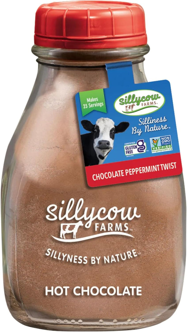 Silly Cow Farms, Mix Hot Chocolate Peppermint Twist, 16.9 Ounce
