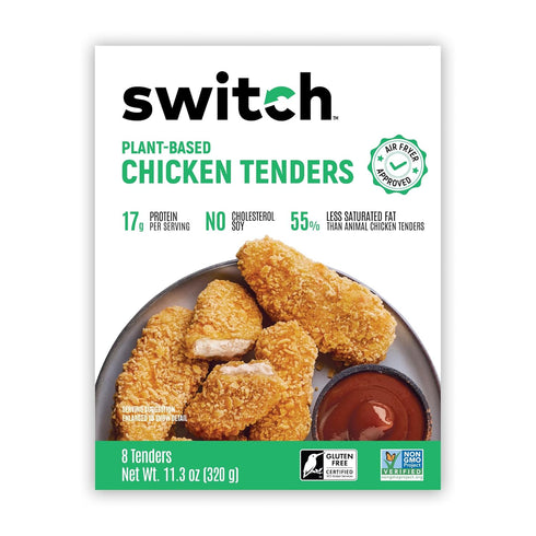 Switch Foods Plant-Based Chicken Tenders | Crispy High Protein Vegan Tenders |