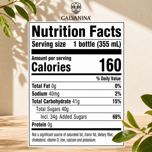 12 oz (6 Galvanina Clementine Premium Organic Italian Sparkling Soda, fl Glass Bottles) | Made with Organic