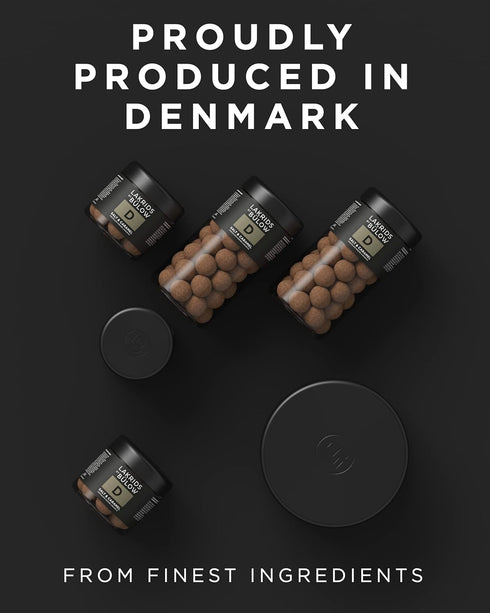 10.4 oz LAKRIDS BY BLOW - D - Salt & Caramel - - Chocolate Coated Gourmet Licorice - Authentic Scandinavian Candy