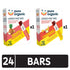 Pack, 12.4oz (24 Pure Organic Layered Fruit Bars, Gluten Free, Vegan Fruit Snacks, Variety Box Bars)