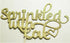 Sprinkled with Love Cake Topper for Baby Shower, Wedding, Birthday Party Decorations, Gold Glitter