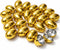 GiftExpress Gold Easter Eggs - 50 Piece Bulk 2.3" x 1.75" Golden