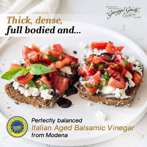 1.4 oz Giusti Family Reserve Balsamic Vinegar-Based Condiment - Premium Italian Condiment Based on Aceto Balsamico di