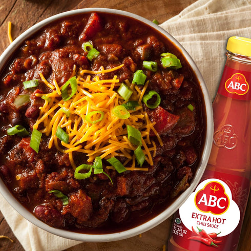 ABC Extra Hot Chili Sauce, 11.3oz / 335ml, Spicy Sriracha Style