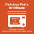 1 100% 7.05 oz (Pack 7) Pasta Zing Spaghetti Pasta Fully Cooked, Ready in Minute, Microwaveable Meal, Made with Italian