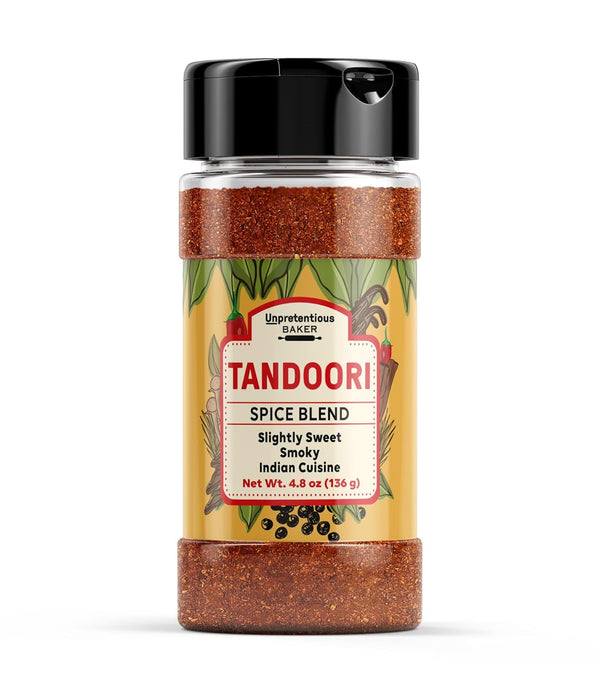 Unpretentious Tandoori Spice Blend, 4.8 oz, Slightly Sweet & Smoky Flavor for Indian Cuisine, Meat & Vegetables