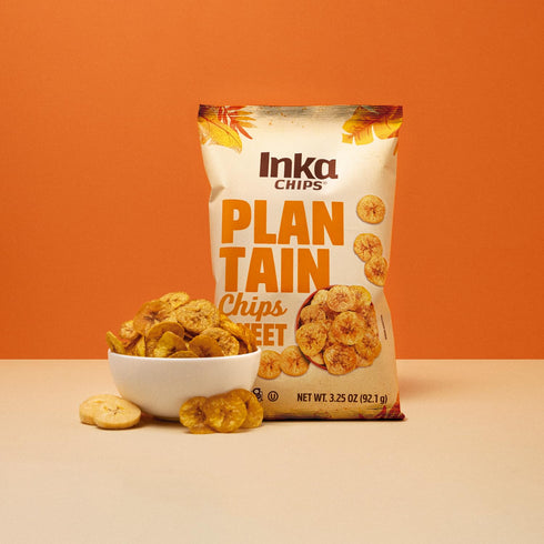 3.25 (Pack 6) Inka Crops Inka Chips, Sweet Plantain Chips, Ounce