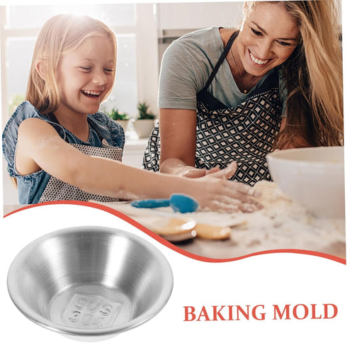 8pcs Veemoon Stainless Steel Tart Molds for Baking Muffins Pies and Desserts Nonstick Bakeware Use and Projects
