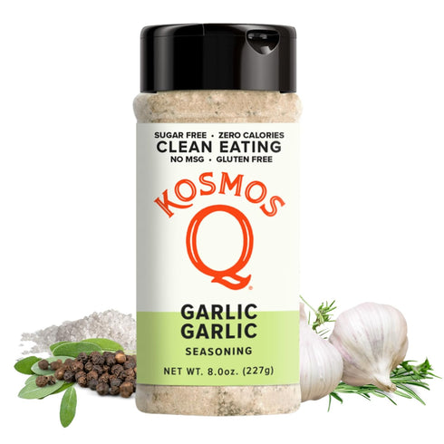 Kosmos Q Garlic Seasoning, Roasted Garlic Spice Mix for Chicken, Beef, Veggies